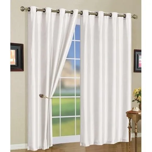 5 Colors- Mira Grommet Window Curtain Panels 58x108" Color: Red