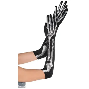 Adult Long Skeleton Gloves