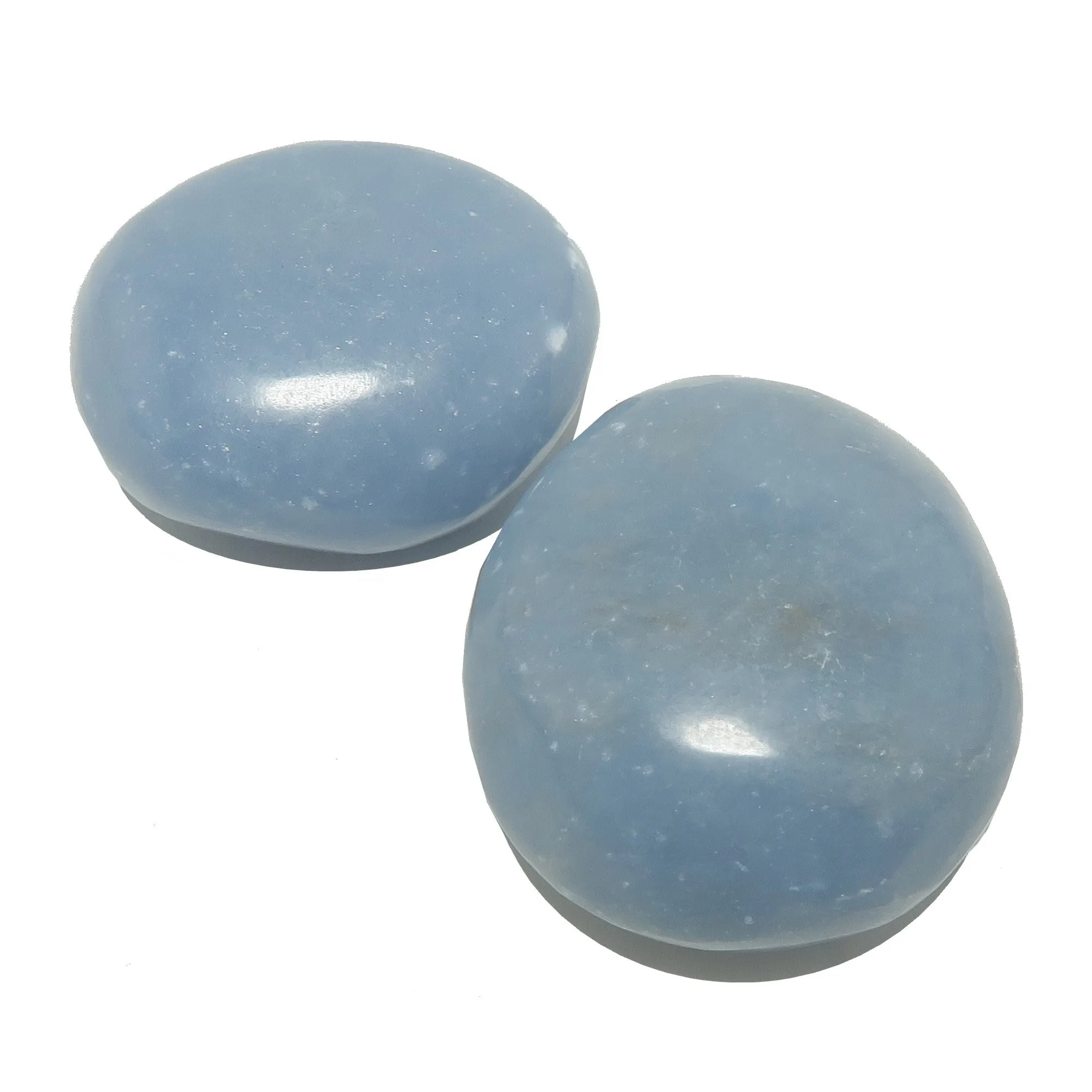 Angelite Tumbled Stone Calm Blue Crystals