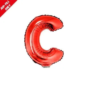 Balloon on Stick - 16" Red Letter C