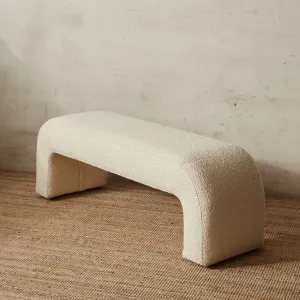 BERNARD BENCH SEAT BOUCLE IVORY