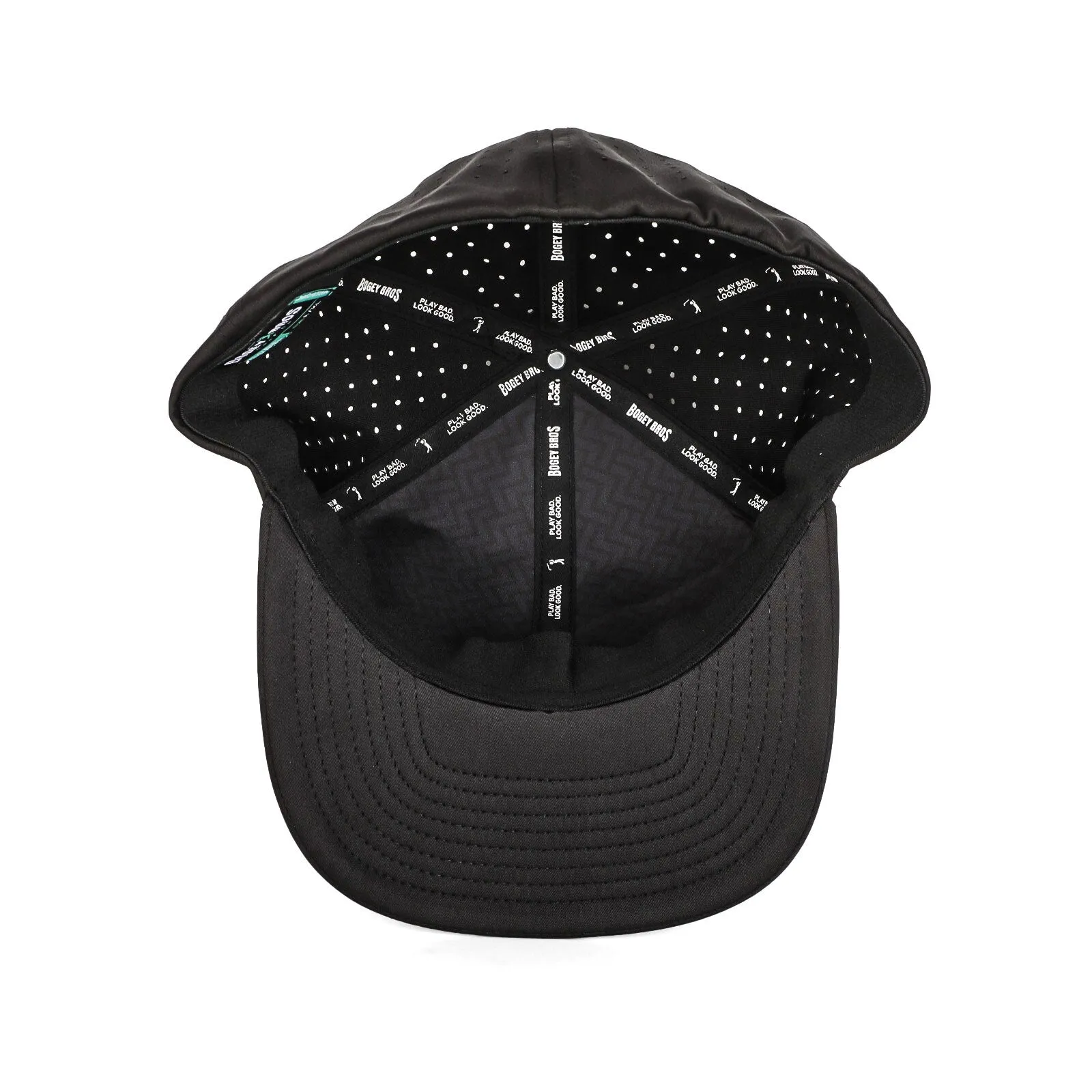 Bogeyman Black - Performance Golf Hat - Stretch Fit