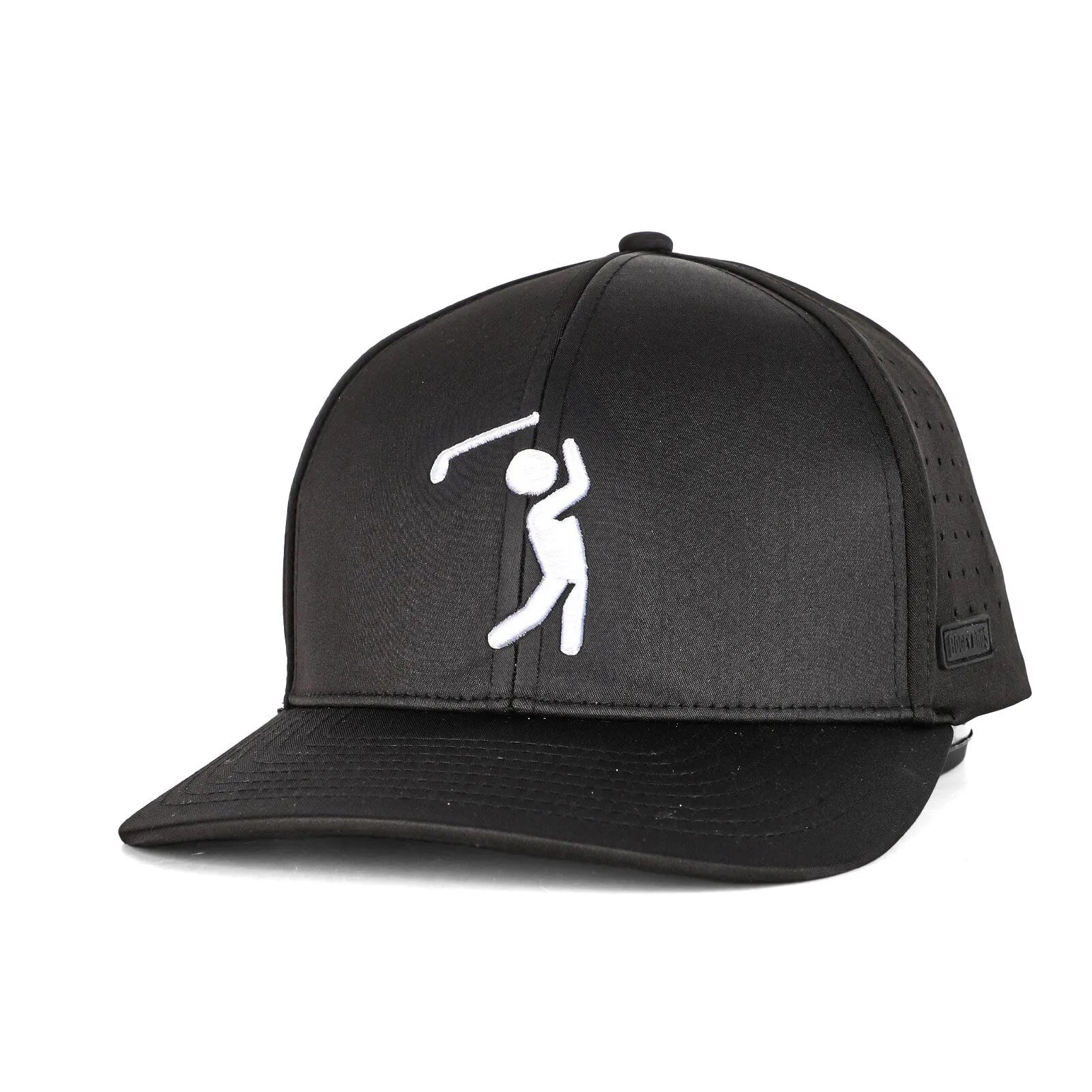 Bogeyman Black - Performance Golf Hat - Stretch Fit