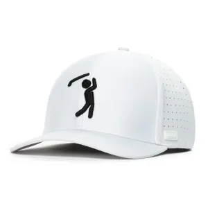 Bogeyman White - Performance Golf Hat - Stretch Fit