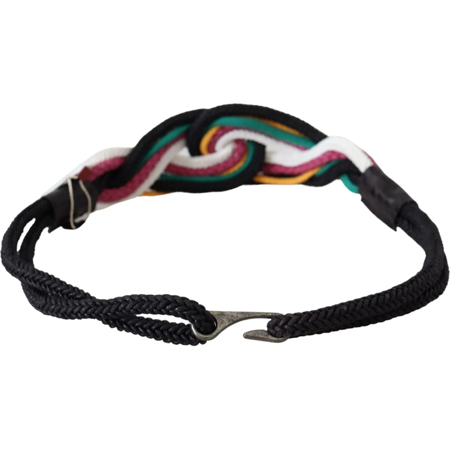 Costume National Chic Multicolor Twisted Rope Belt