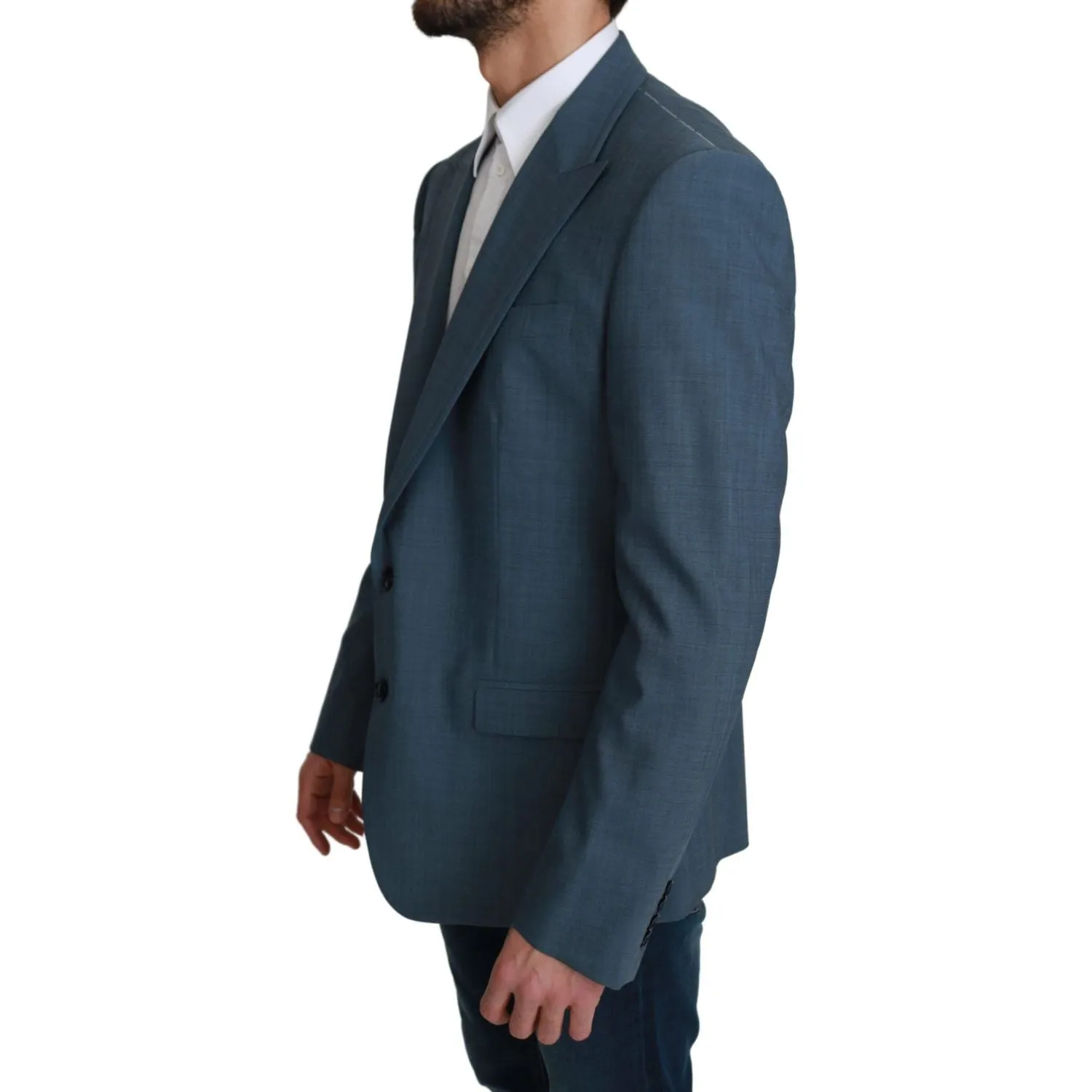 Dolce & Gabbana Elegant Light Blue Slim Fit Blazer