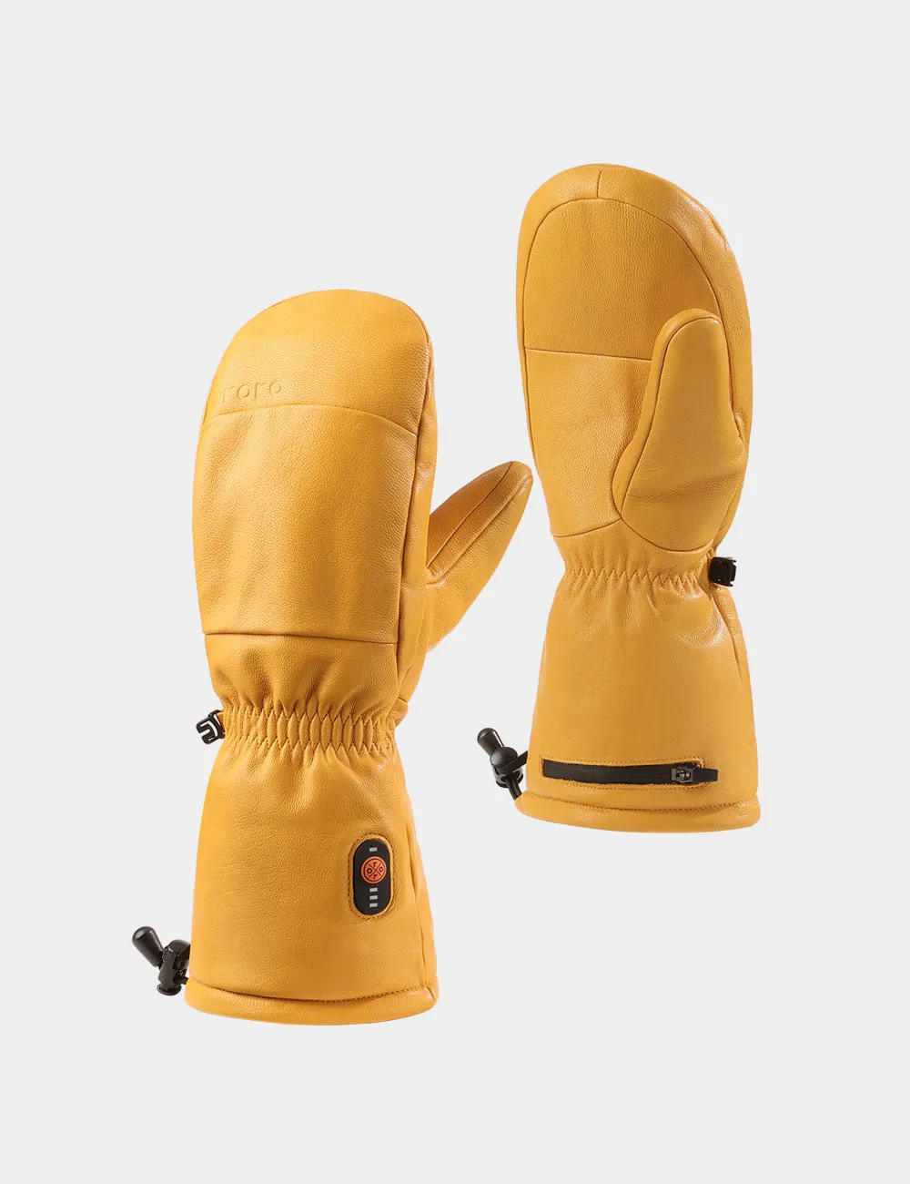 Premium Unisex Heated Leather Mittens by Duluth - Ideal for Chopping Tasks