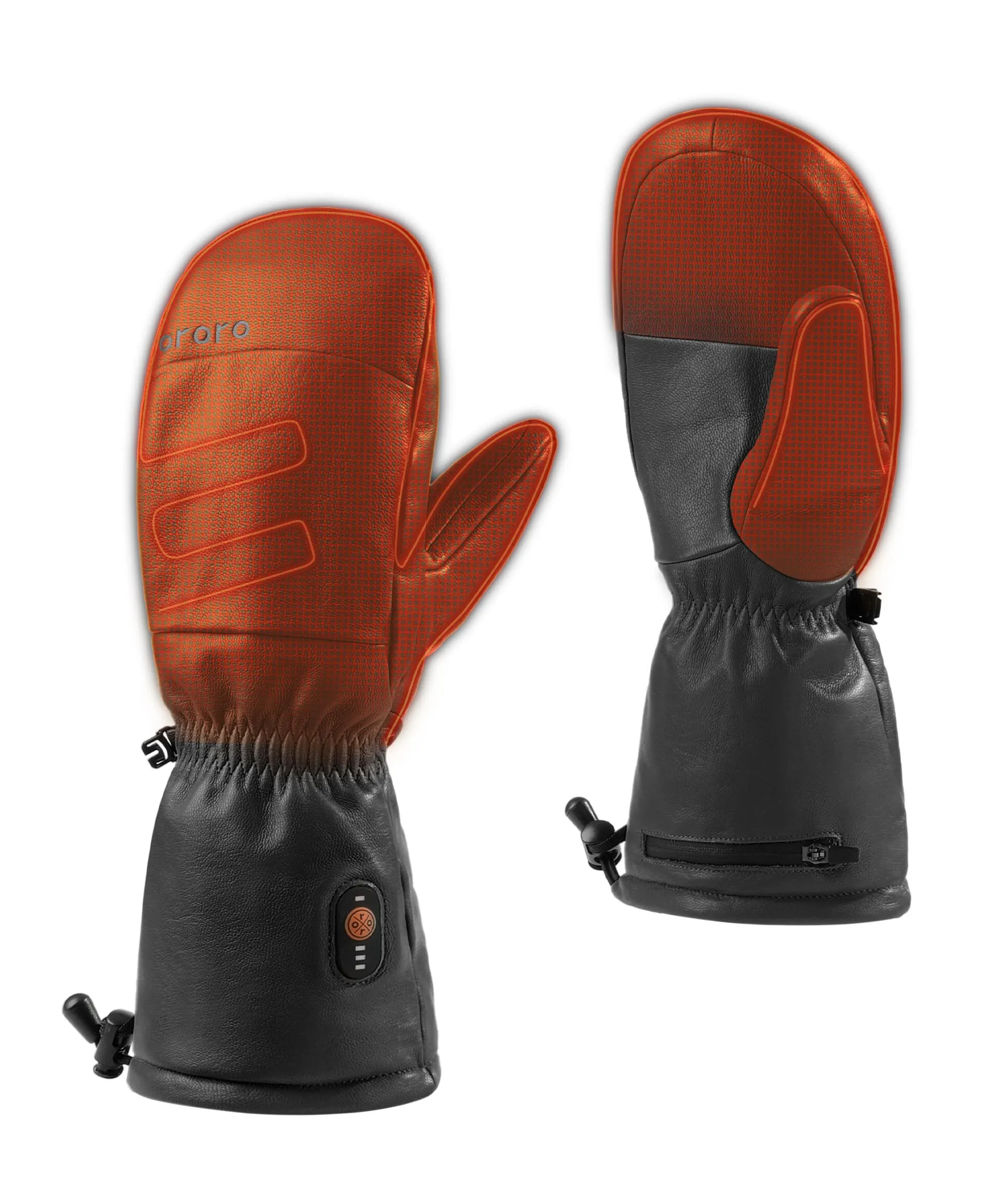 Premium Unisex Heated Leather Mittens by Duluth - Ideal for Chopping Tasks