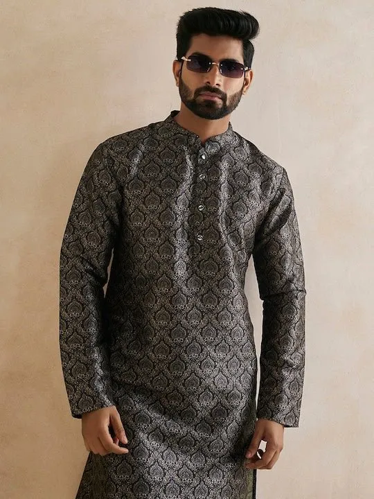 Ethnic Motif Printed Straight Kurta