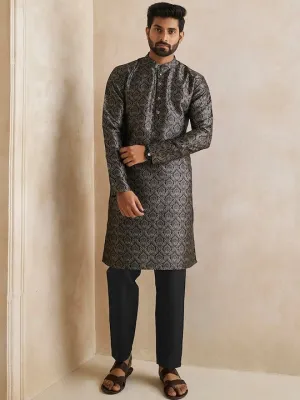 Ethnic Motif Printed Straight Kurta