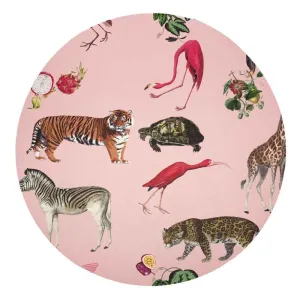 Exotix Flamingo 16'' Round Placemat