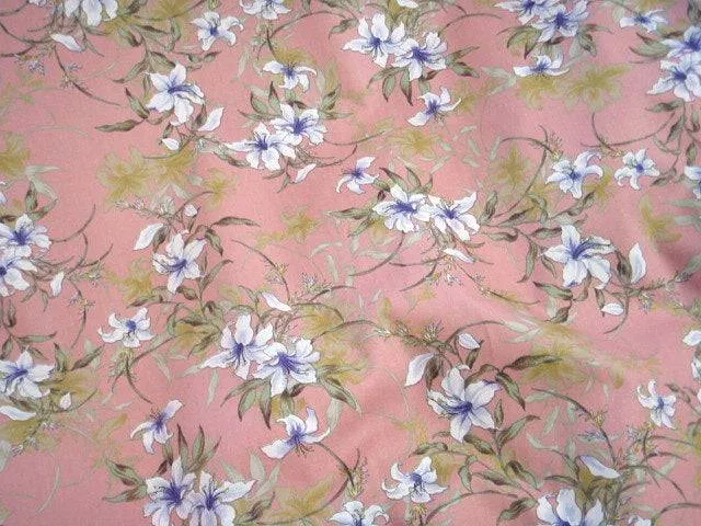 Floral Lily - Cotton Poplin Patchwork