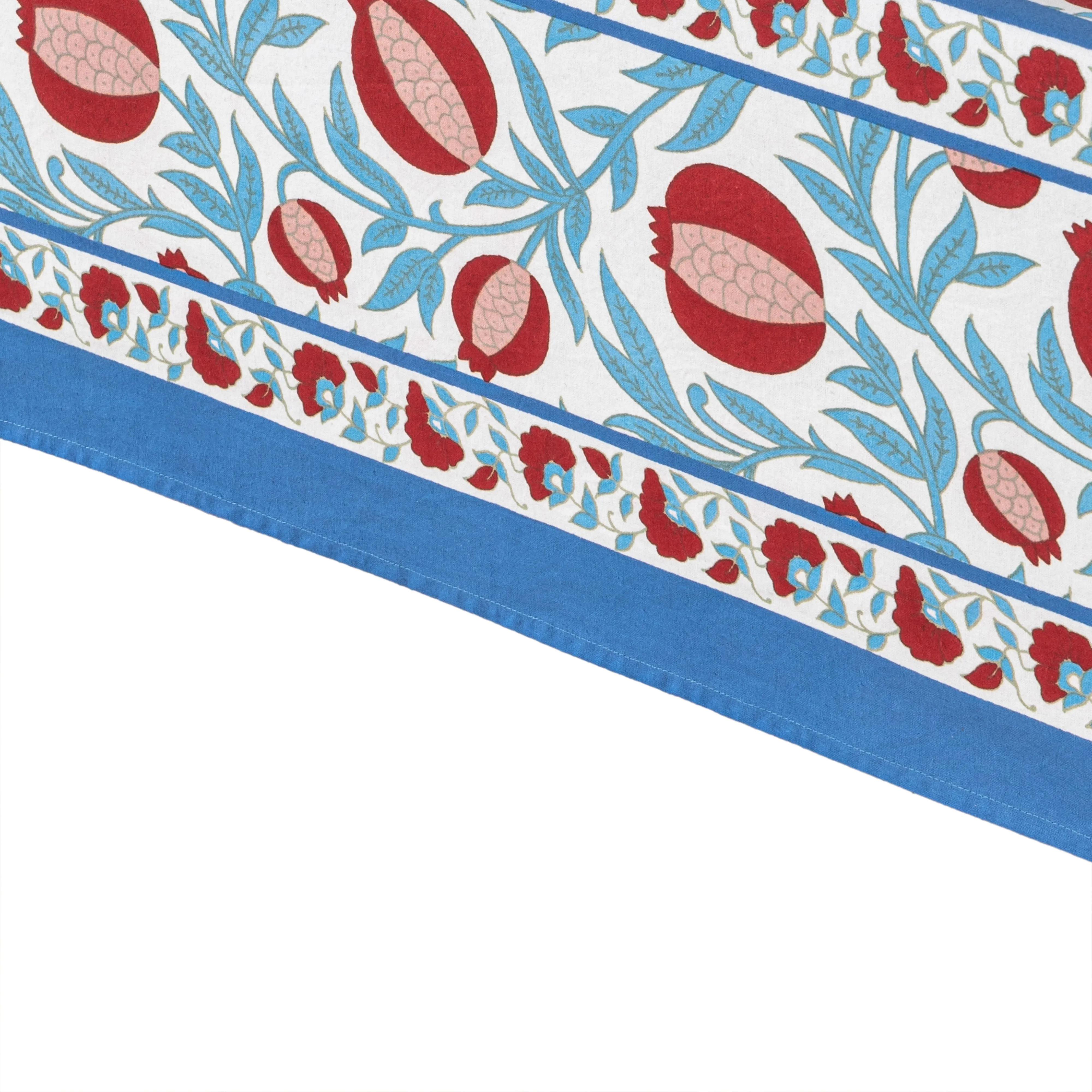 French Tablecloth Grenadine Red & Blue