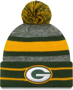 Green Bay Packers Cuffed Pom Knit Beanie