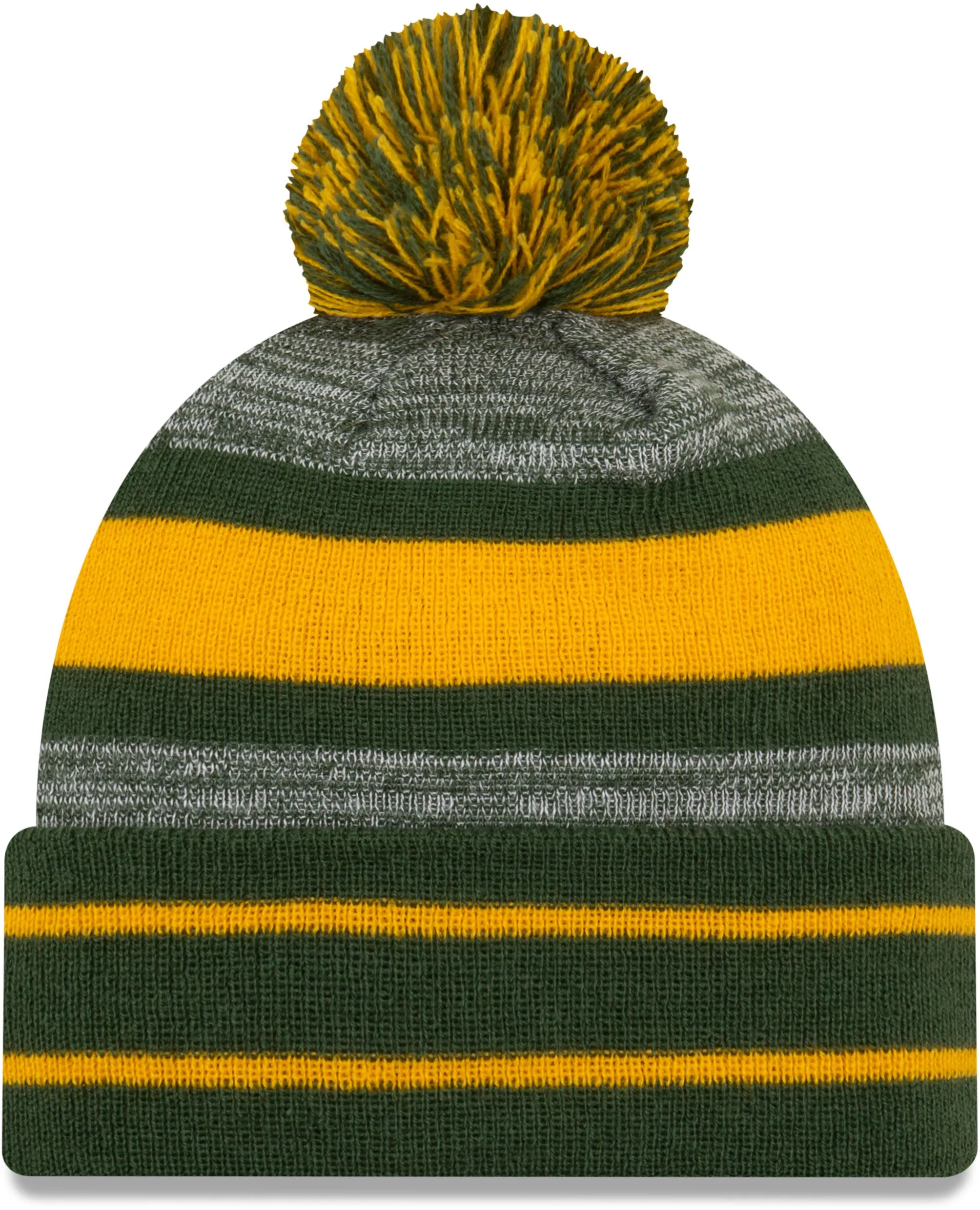 Green Bay Packers Cuffed Pom Knit Beanie