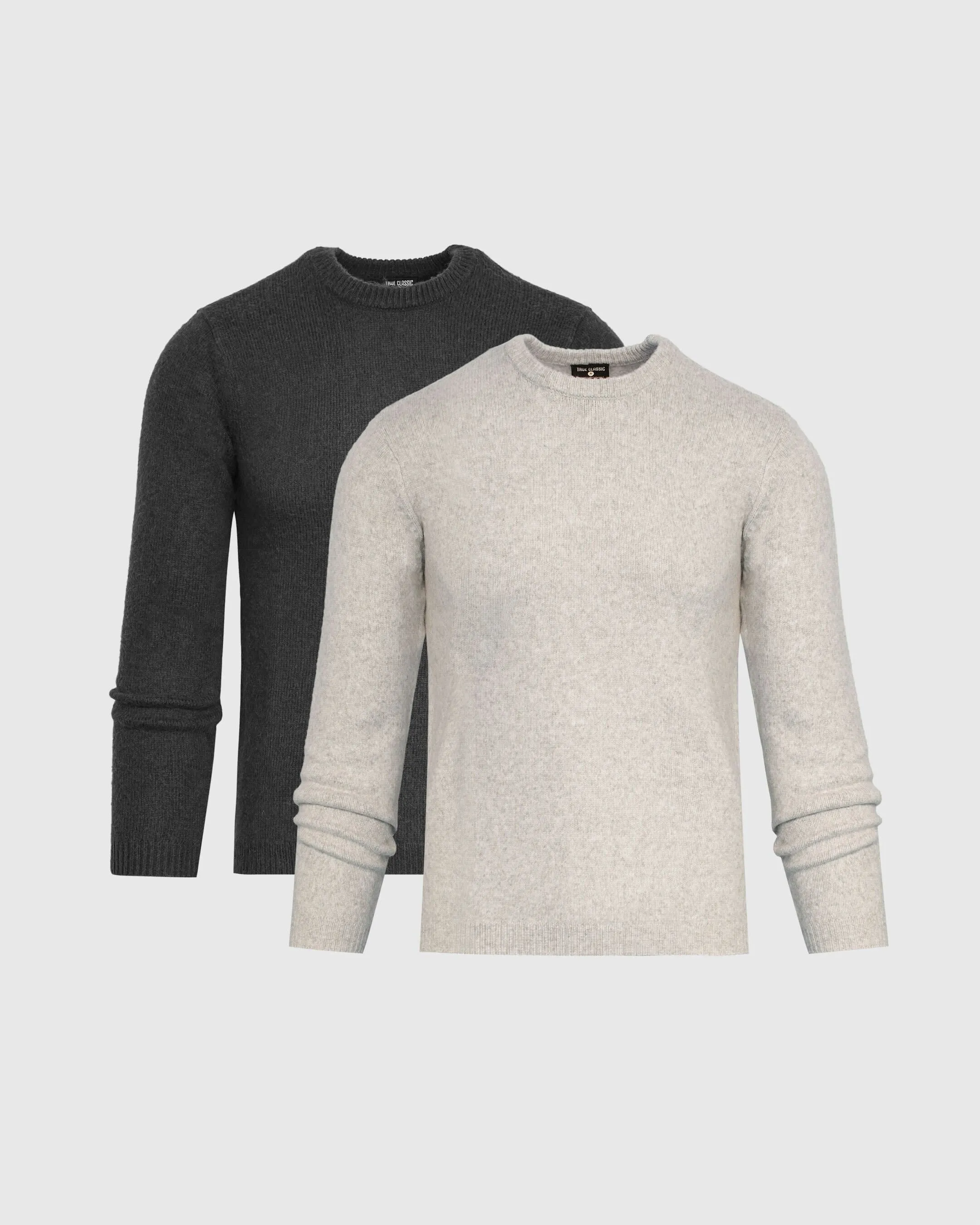 Heather Gray Marled Crew Neck Sweater 2-Pack