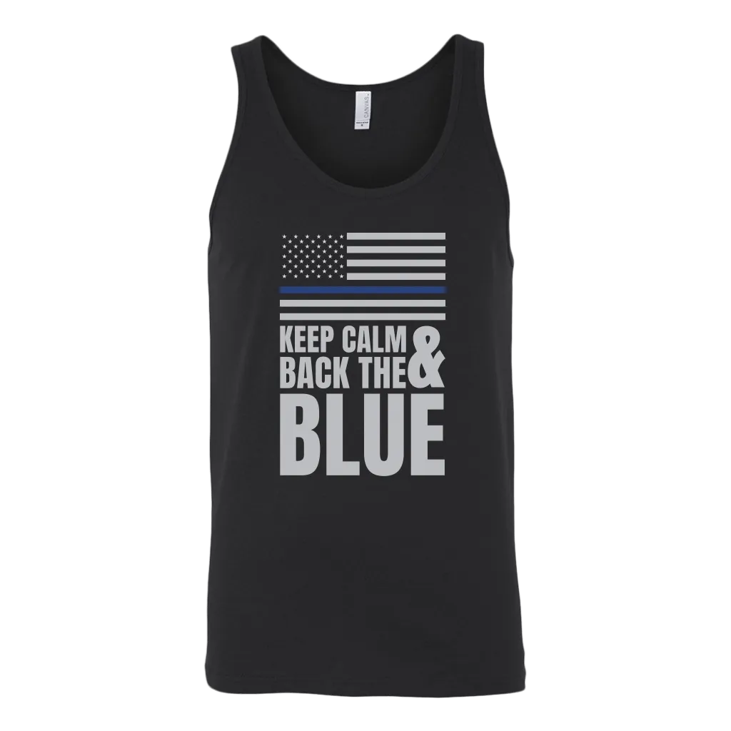 Keep Calm And Back The Blue Tank Top