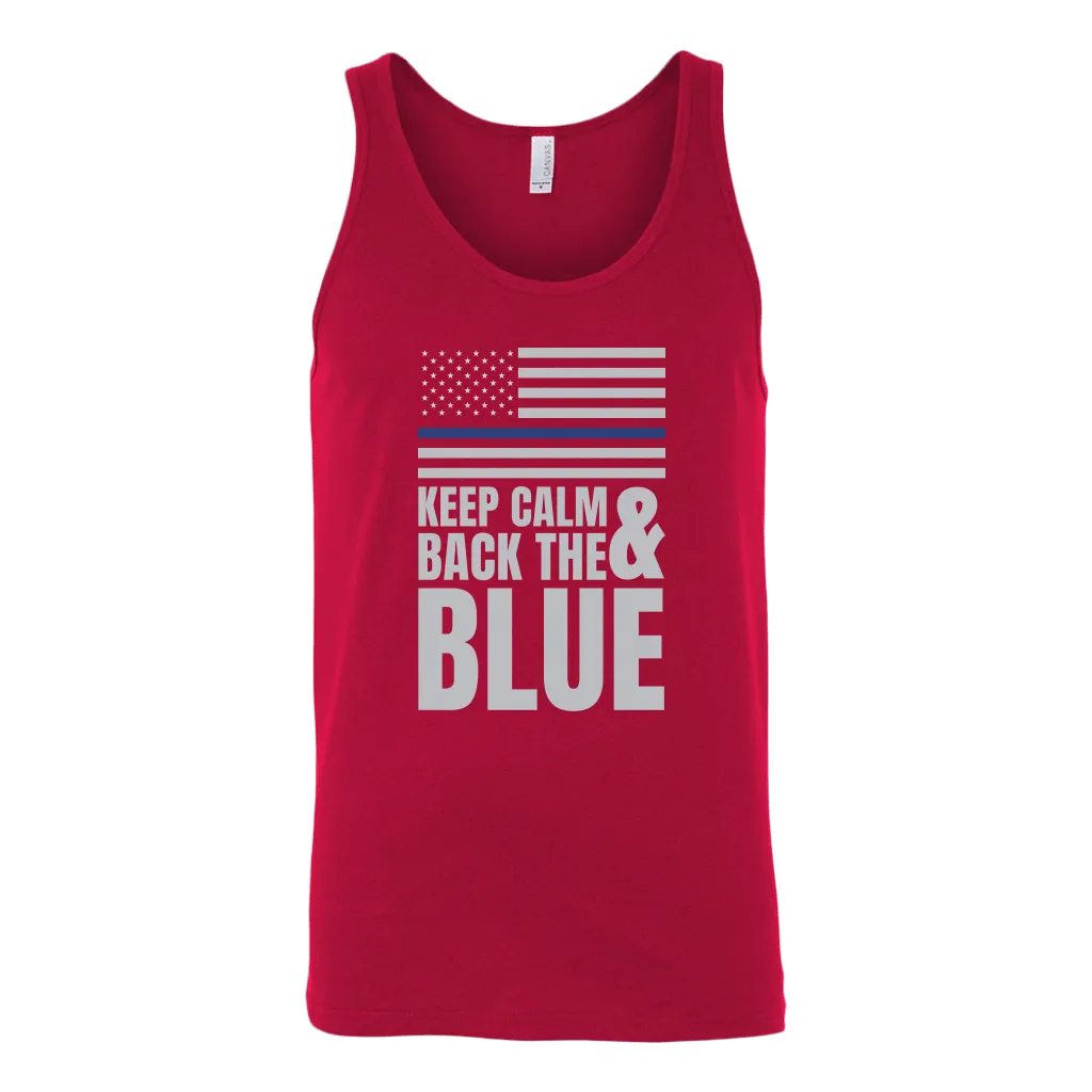 Keep Calm And Back The Blue Tank Top