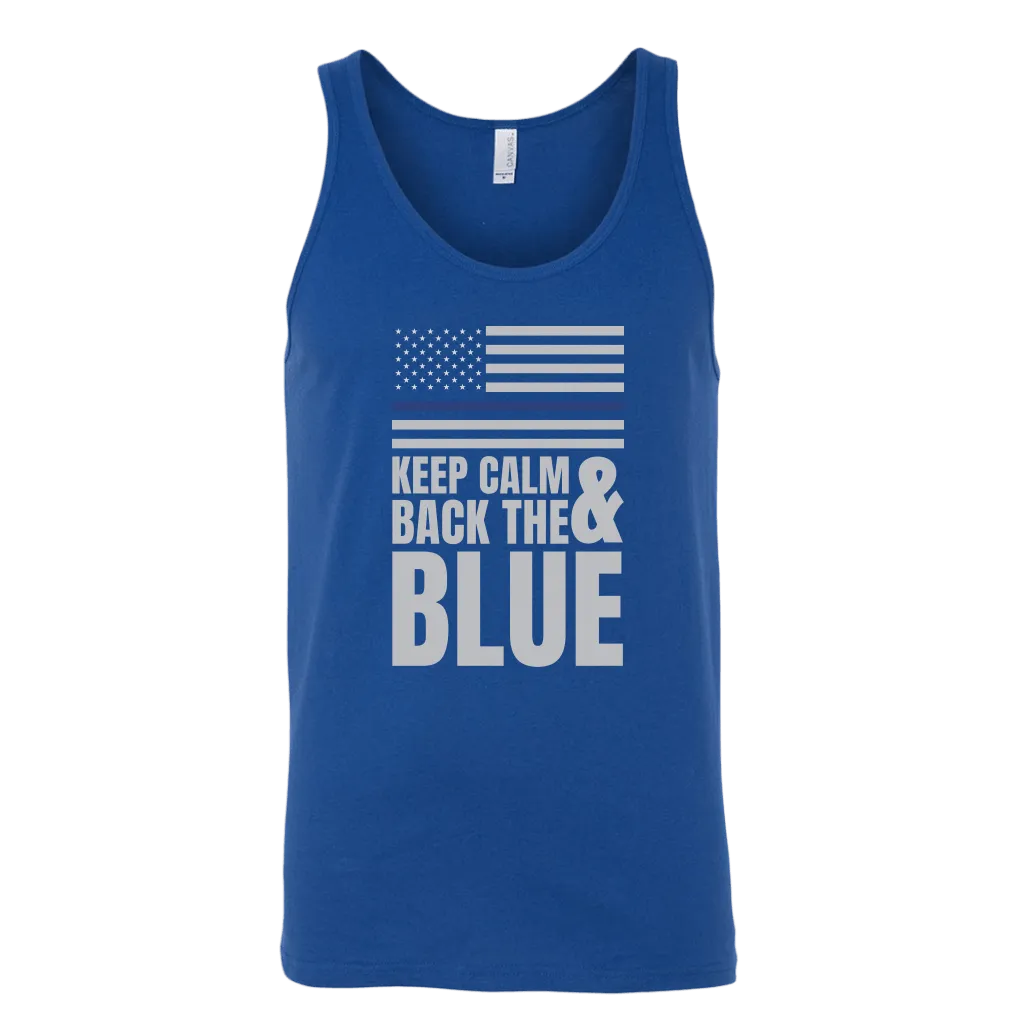 Keep Calm And Back The Blue Tank Top