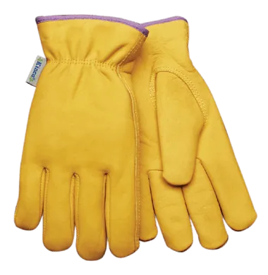 Kinco 98RLW Woman's Grain Cowhide Lined  Heatkeep Thermal Insulation Drivers Gloves (One Dozen)