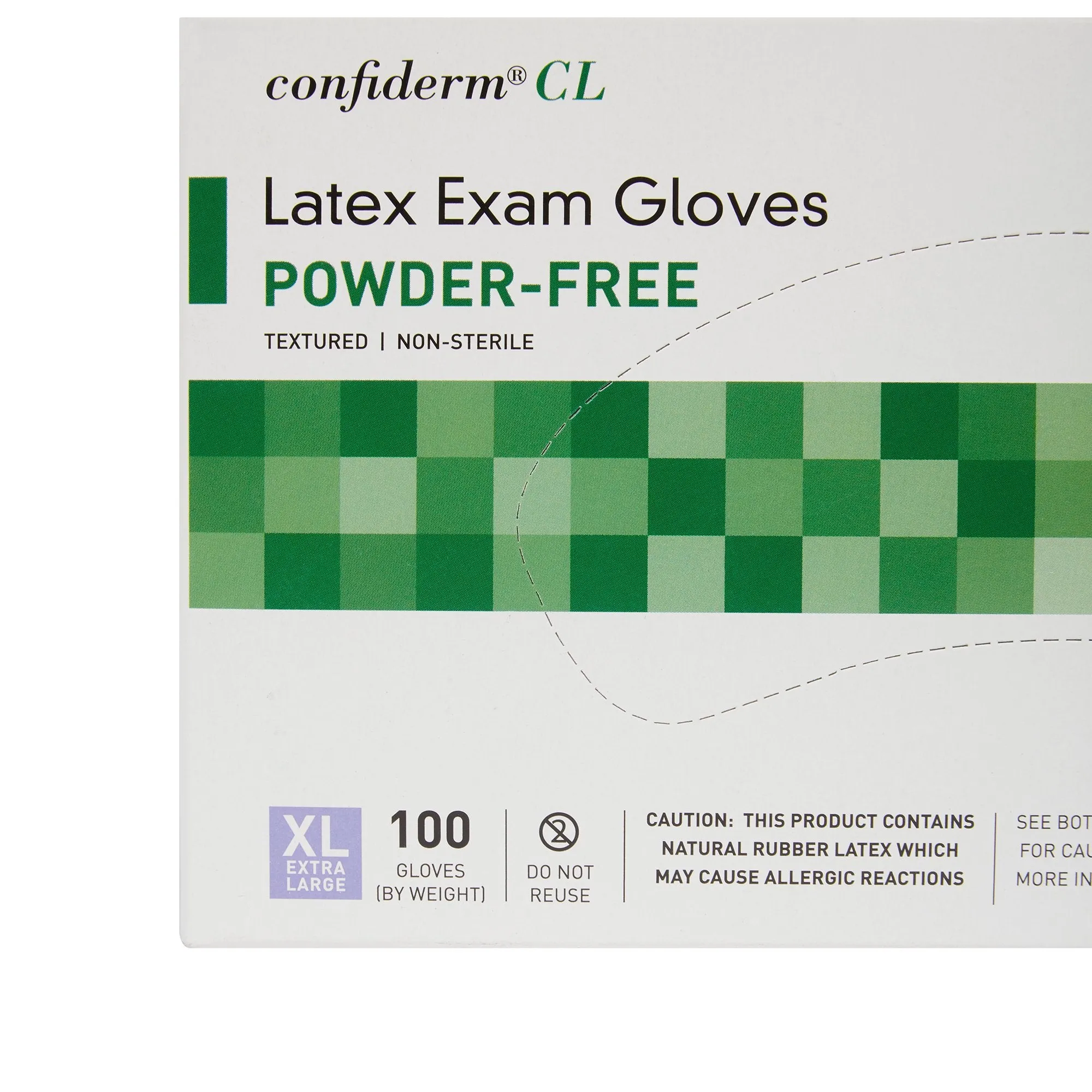 McKesson Confiderm® Latex Exam Glove, Extra Large, Ivory