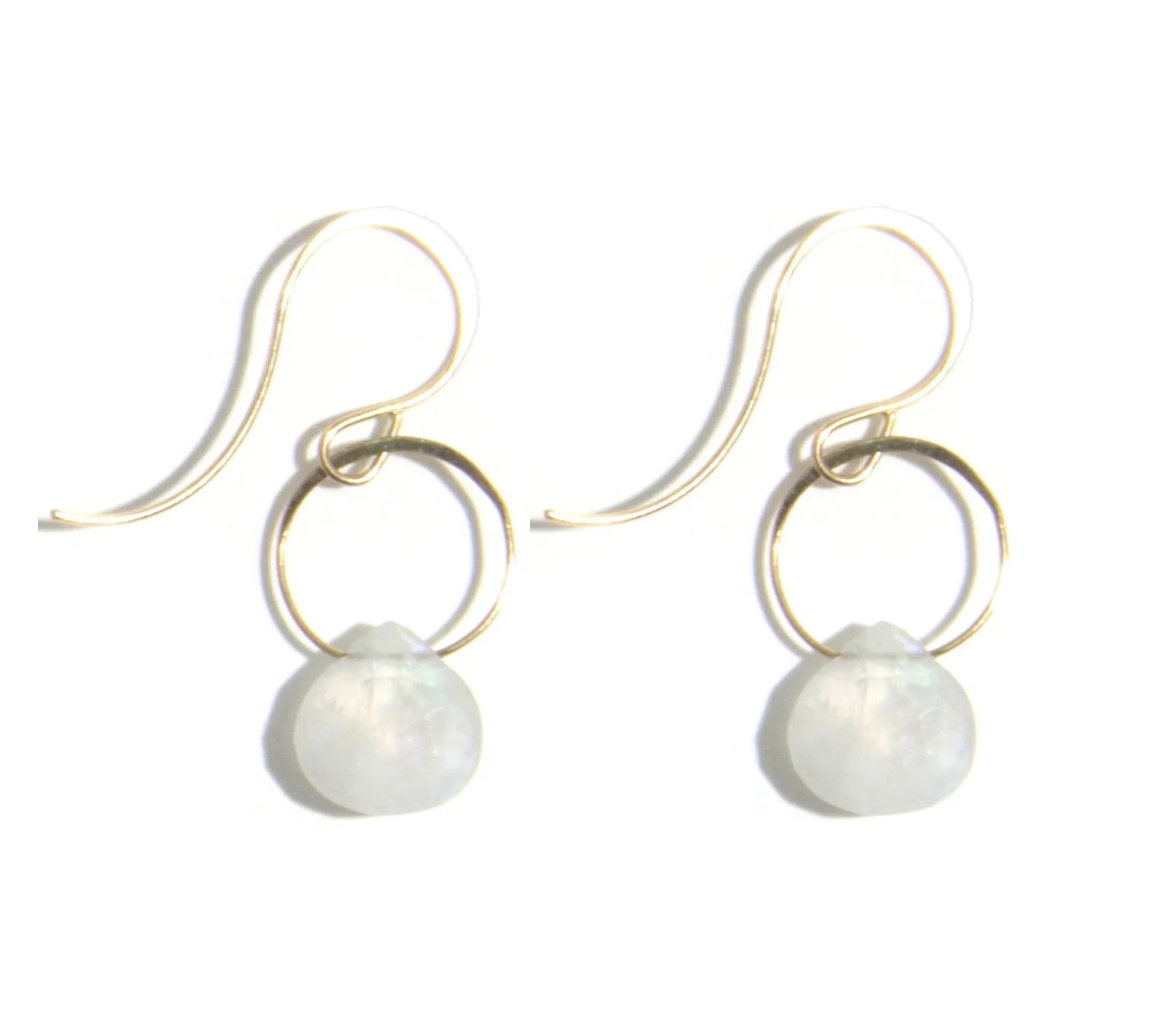 Moonstone Single Drop Earrings