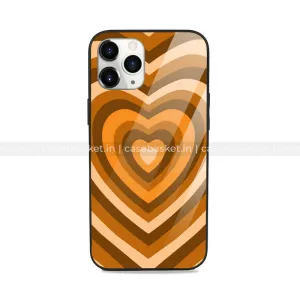 Orange Y2K Glass Phone Cover