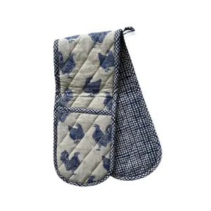 Oven Glove Double Henrietta - Blueberry