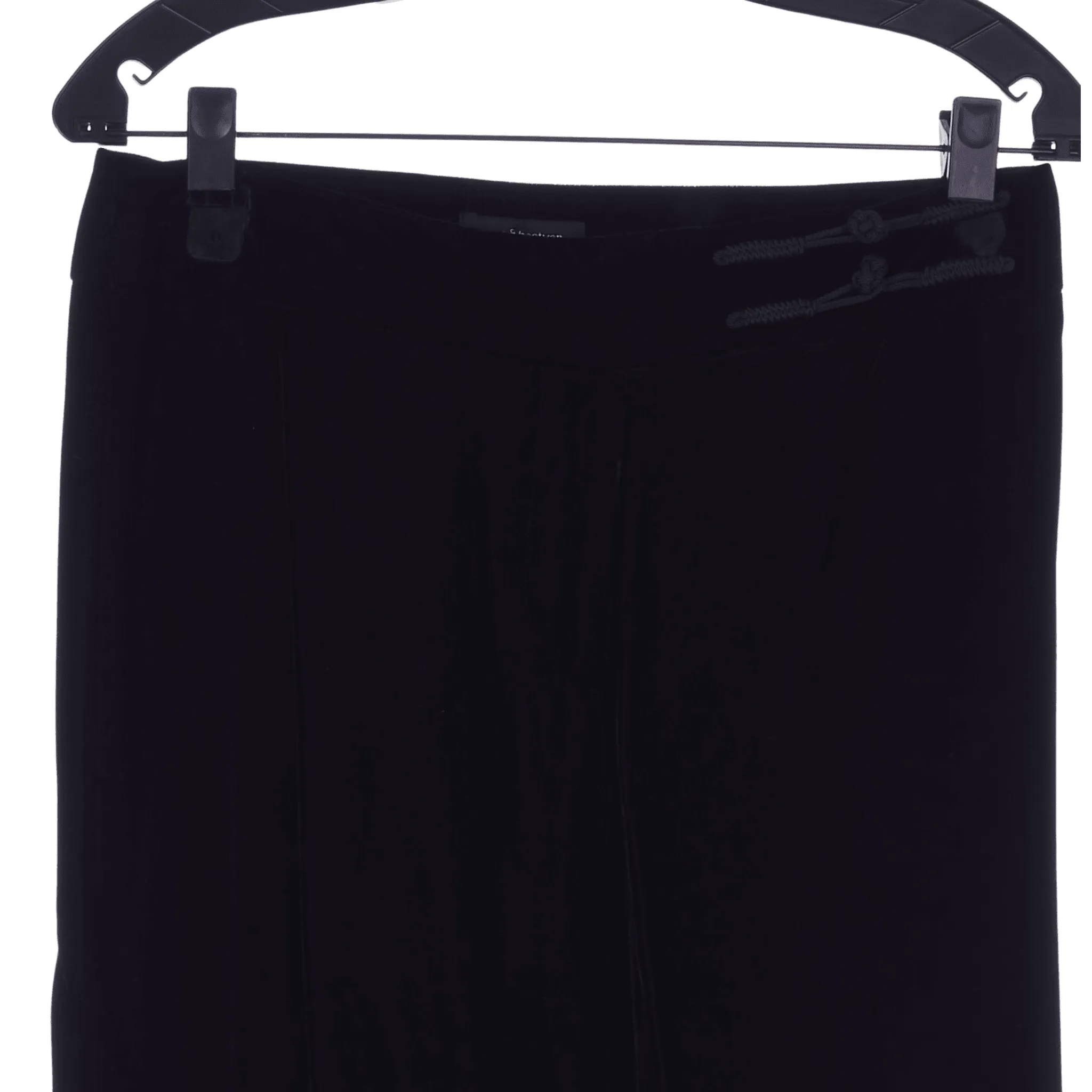 Press & Bastyan Black Wide Leg Trousers UK Size 10