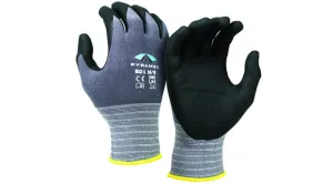 Pyramex 15 Gauge Micro-Foam Nitrile Coated Saftey Gloves - S