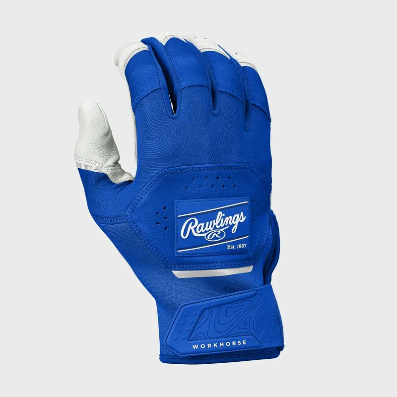 Rawlings Workhorse Batting Gloves | Adult | Royal