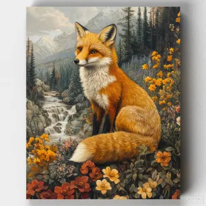 Red Fox Among the Peaks - Paint by Numbers