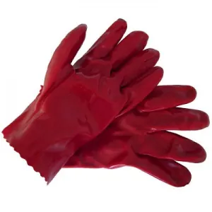 Red PVC Gloves