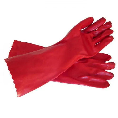 Red PVC Gloves