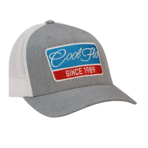 Retro Badge Grey Two-tone Trucker Cap