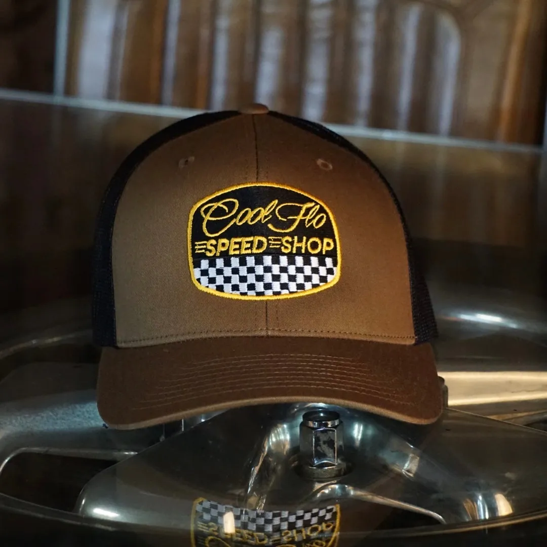 Speed Shop Brown Two-Tone Trucker Cap