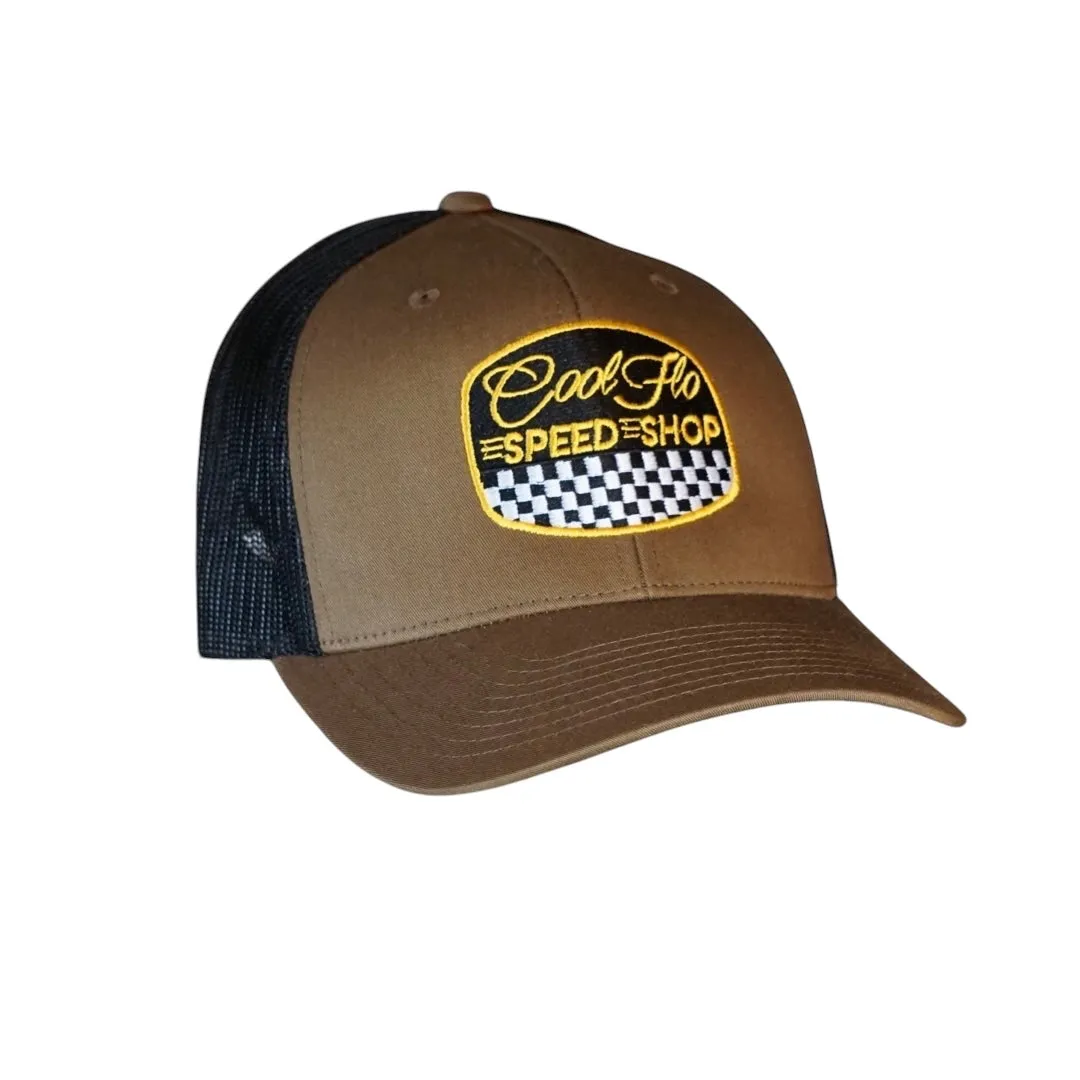 Speed Shop Brown Two-Tone Trucker Cap