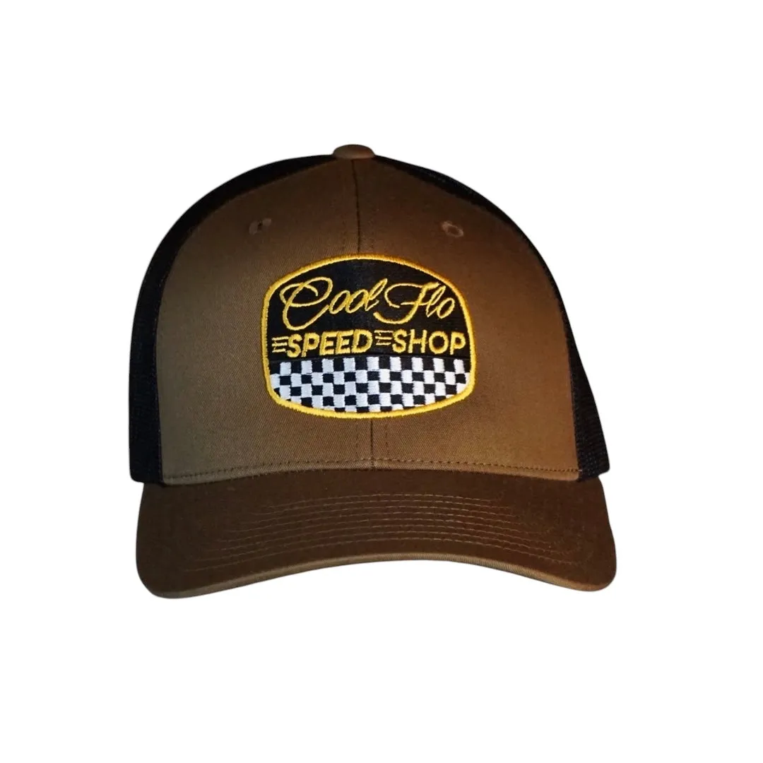 Speed Shop Brown Two-Tone Trucker Cap