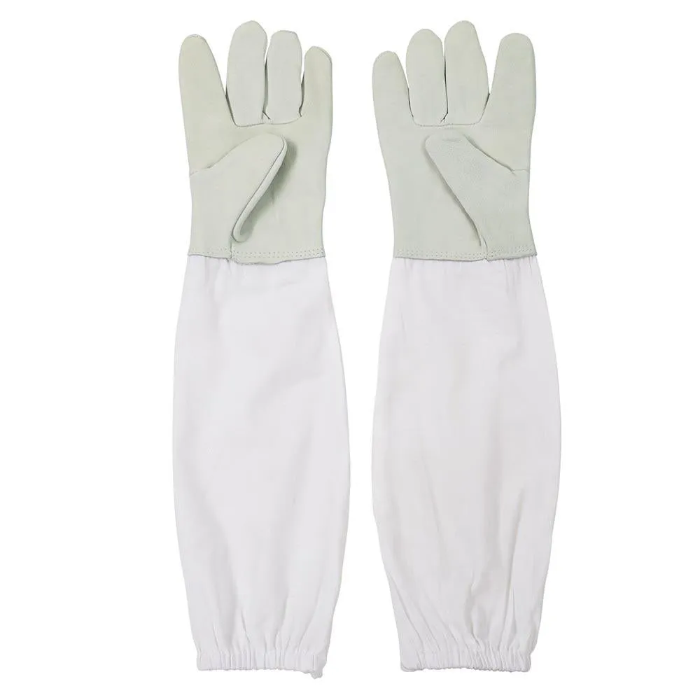 TheLAShop XL Beekeeping Goatskin Protective Gloves Pair Long Sleeves