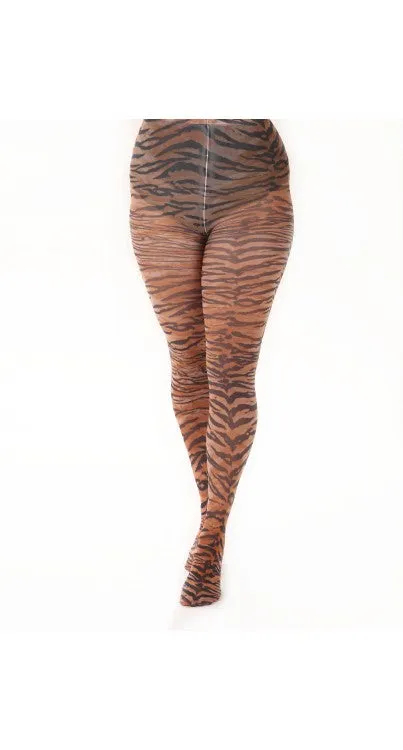 Tiger Printed Tights