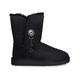 UGG Azalea Charm Black Boots - Women's