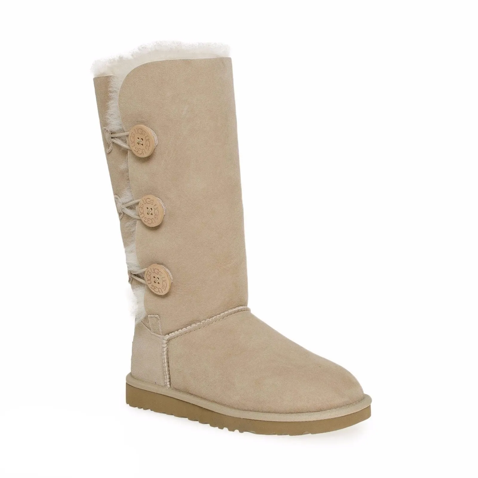 UGG Bailey Button Triplet Sand Boots