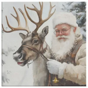 Vintage Reindeer Santa Art - Dasher