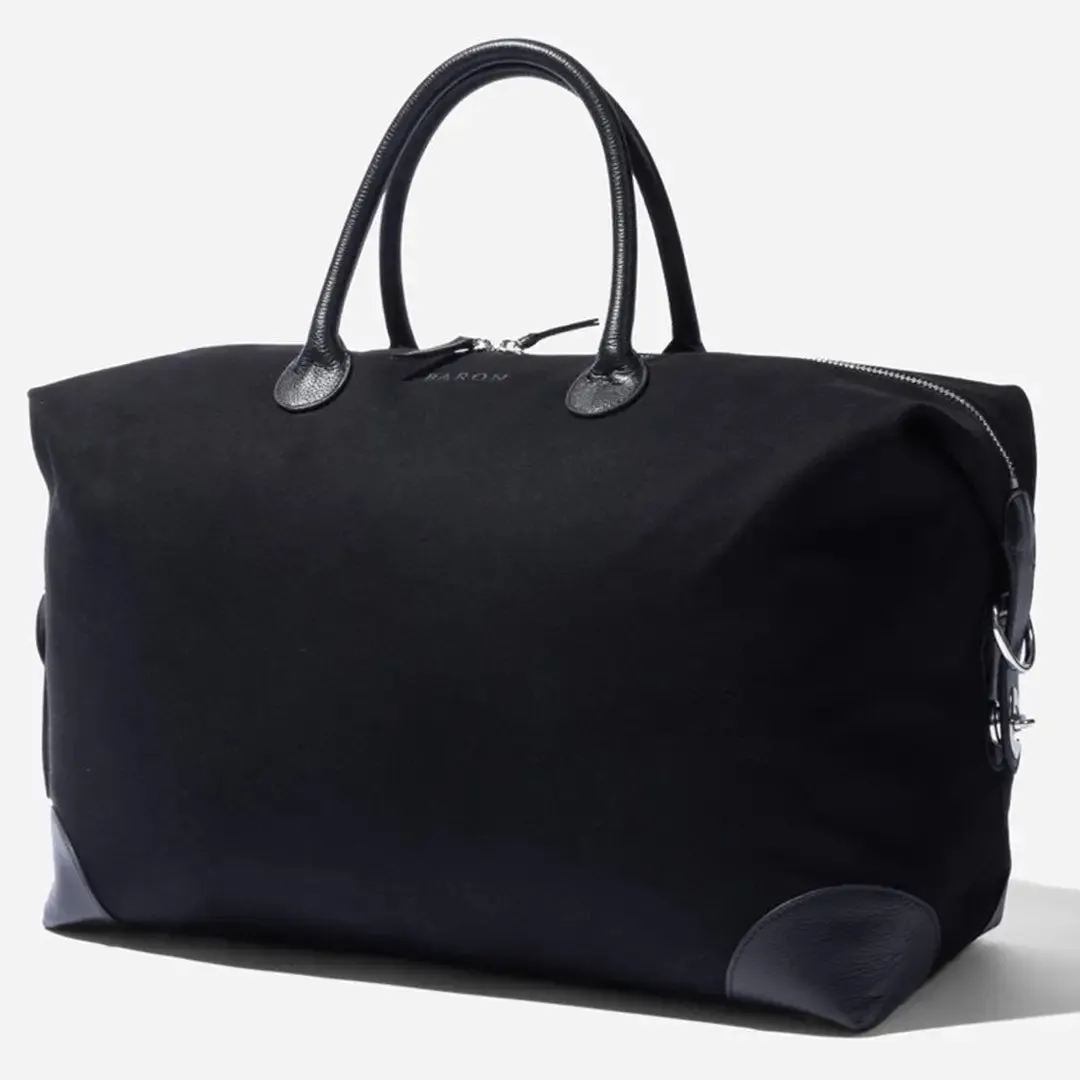 Weekend Bag - Black Canvas by Baron