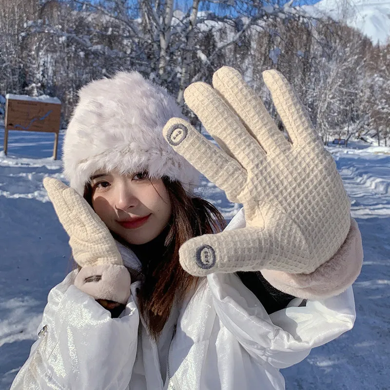 Winter Women's Thick Warm Touch Screen Gloves